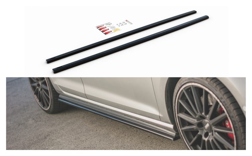 Dokładka Volkswagen Golf 7 GTI Progi v.2 Gloss Black