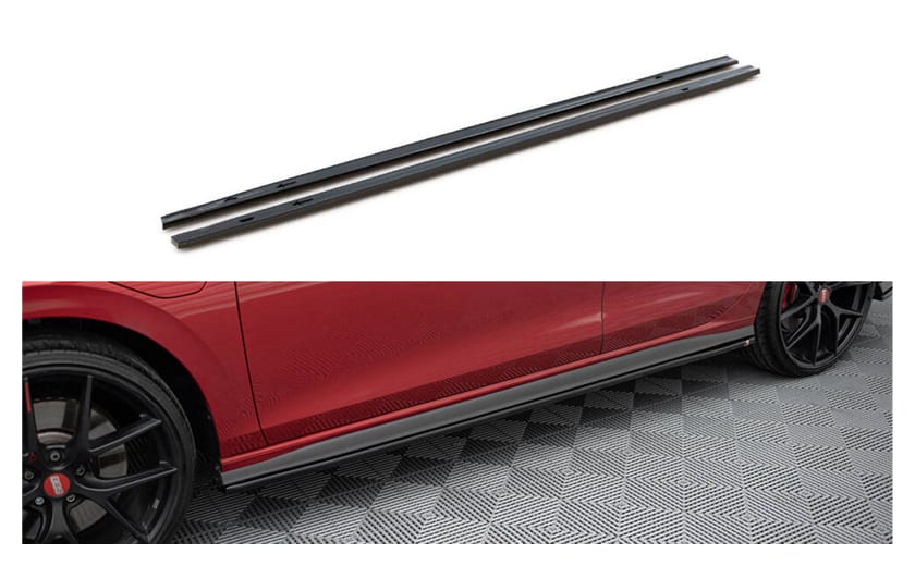 Dokładka Volkswagen Golf 8 GTI GTE GTI Clubsport R-Line Progi v.1 Gloss Black