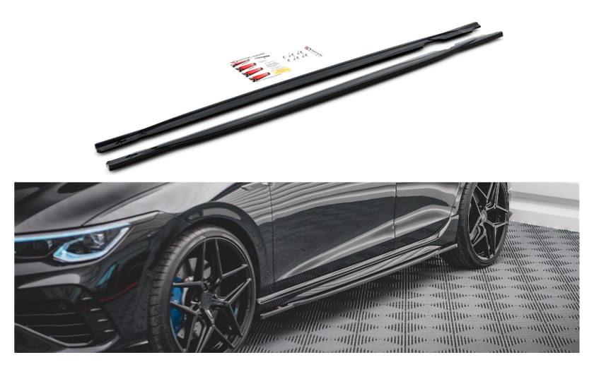 Dokładka Volkswagen Golf 8 R Progi v.1 Gloss Black