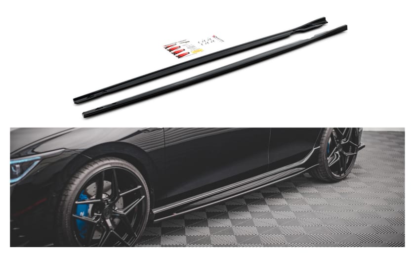 Dokładka Volkswagen Golf 8 R Progi v.2 Gloss Black