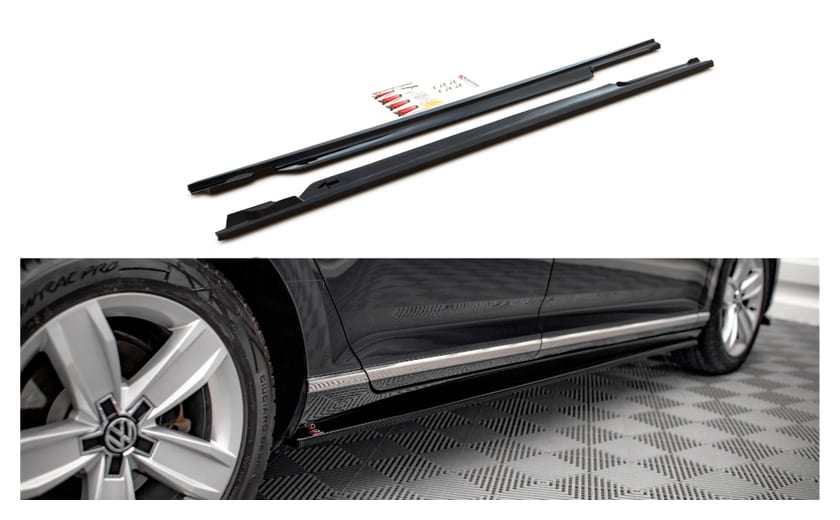 Dokładka Volkswagen Passat B8 Facelift Progi Gloss Black