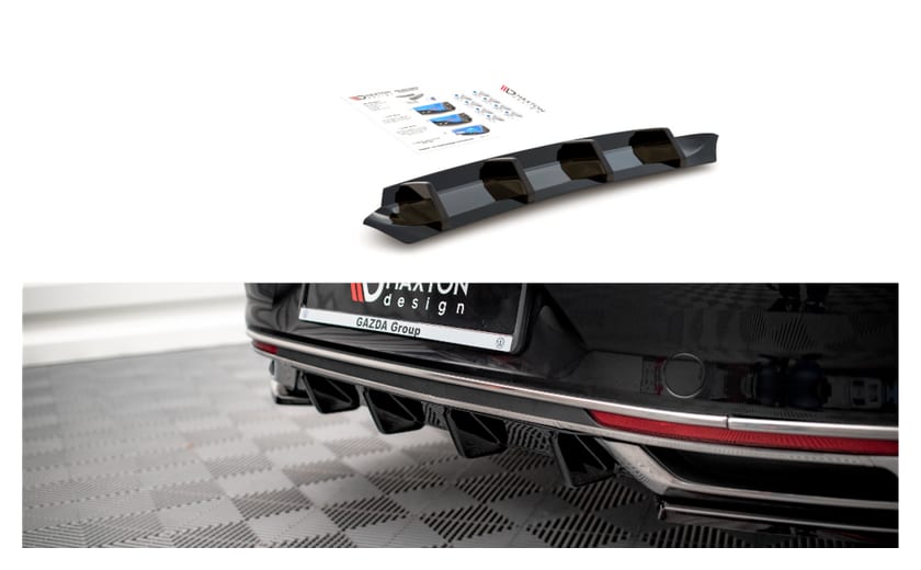 Dokładka Volkswagen Passat B8 Facelift Zderzak Tył Gloss Black