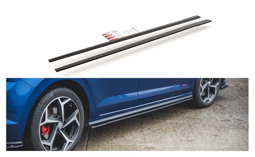 Dokładka Volkswagen Polo VI GTI Progi Racing Black