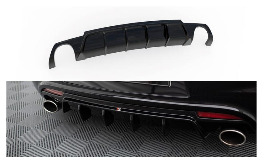 Dokładka Volkswagen Scirocco III R Zderzak Tył v.2 Gloss Black