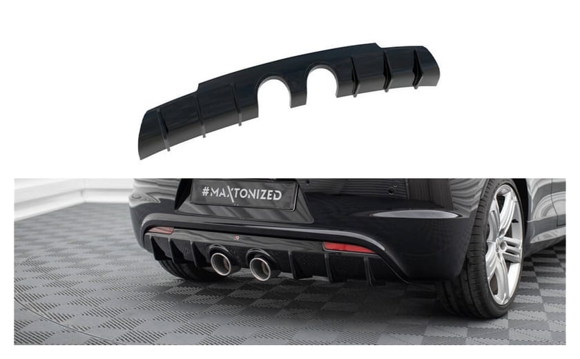 Dokładka Volkswagen Scirocco III R Zderzak Tył v.3 Gloss Black