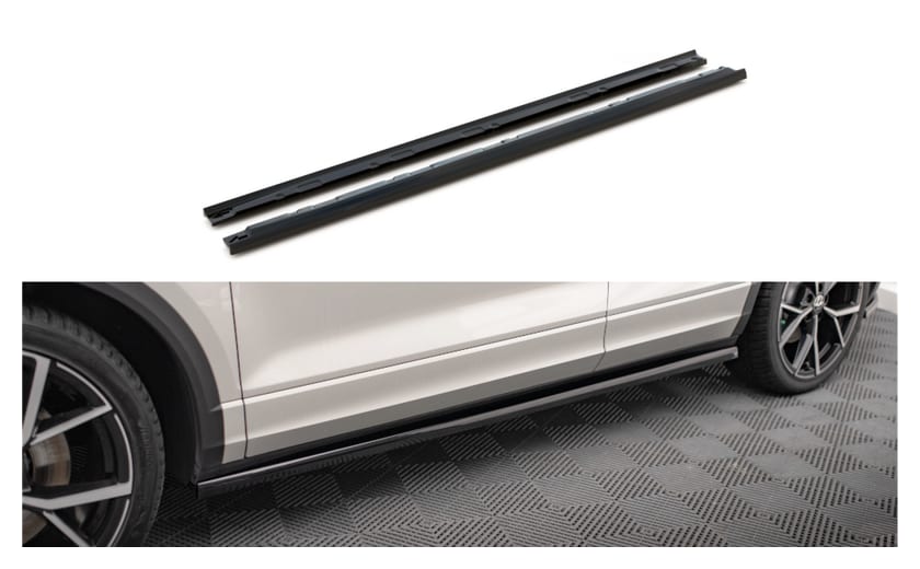 Dokładka Volkswagen T-Roc Facelift R R-Line Progi Gloss Black