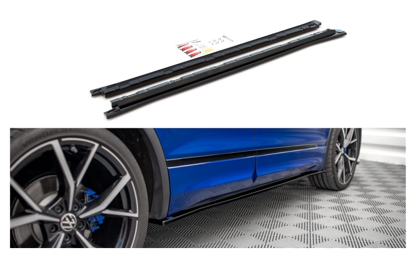 Dokładka Volkswagen Tiguan II Facelift R R-Line Progi Gloss Black
