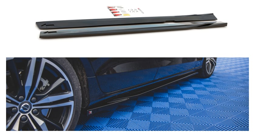 Dokładka Volvo S60 III R-Design Progi v.1 Gloss Black