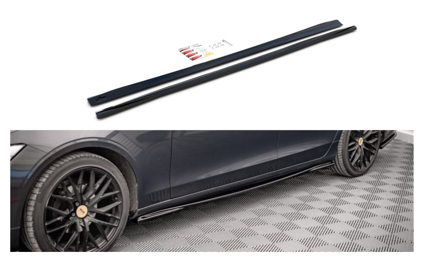 Dokładka Volvo V90 II Progi Gloss Black