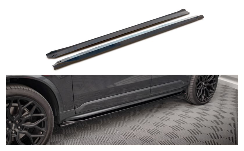 Dokładka Volvo XC90 R-Design II Facelift Progi Gloss Black