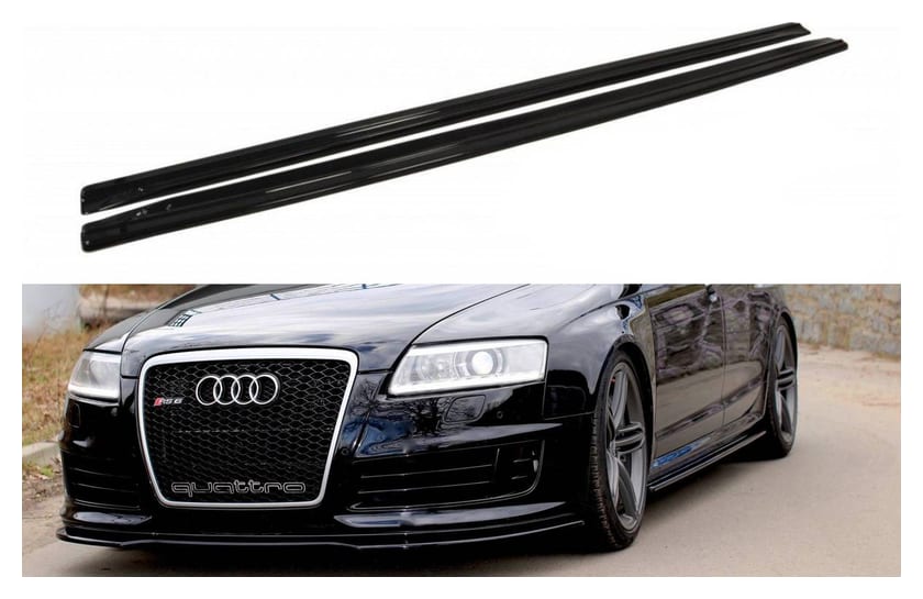 Dokładki Progów Audi RS6 C6 - Gloss Black