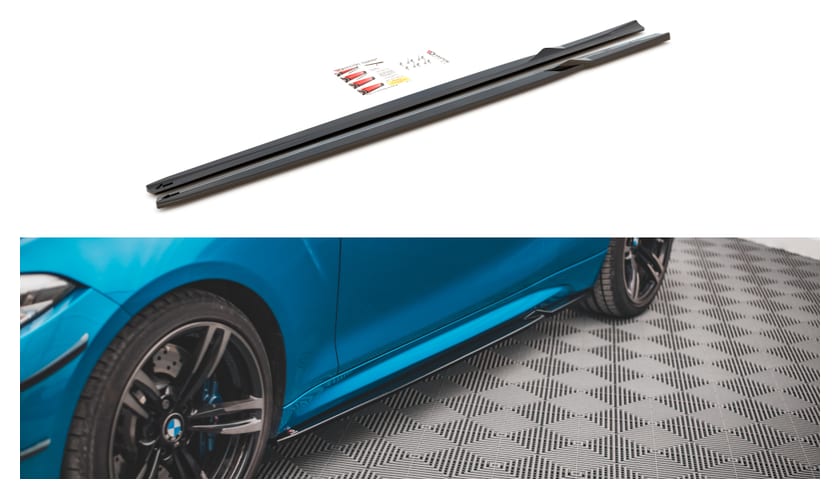 Dokładki Progów v.2 BMW M2 F87 - Gloss Black
