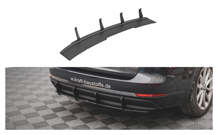 Dyfuzor Audi A4 B9 Avant Tył Street Pro Red
