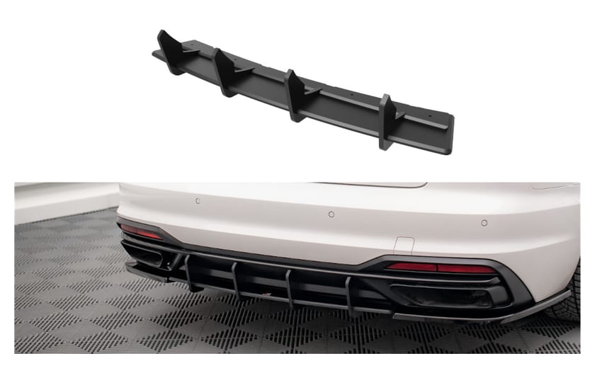 Dyfuzor Audi A4 B9 Facelift Tył Street Pro Black