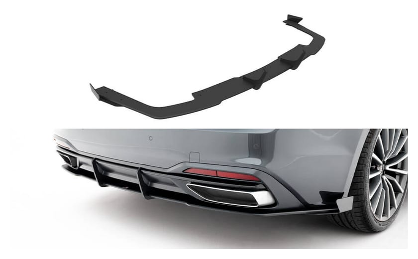 Dyfuzor Audi A5 F5 Facelift Tył Street Pro Black + Gloss Flaps