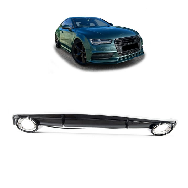 Dyfuzor Audi A7 C7 Facelift Tył