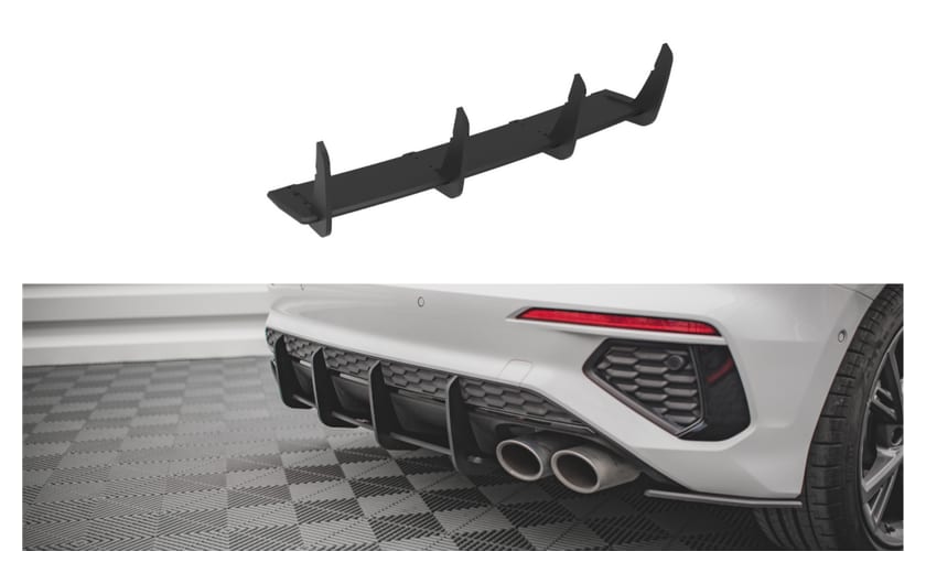 Dyfuzor Audi S3 8Y Tył Street Pro Black-Red