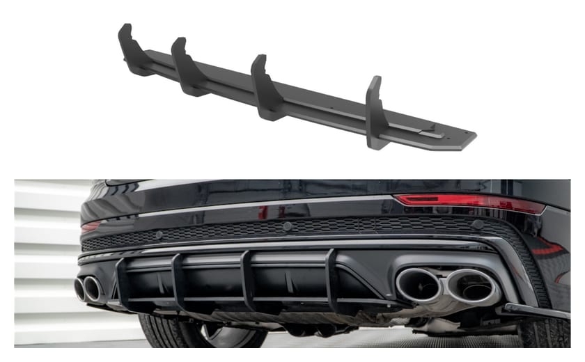 Dyfuzor Audi SQ8 4M Tył Street Pro Black-Red