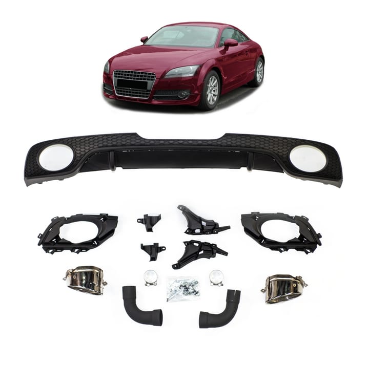 Dyfuzor Audi TT 8J Tył z końcówkami