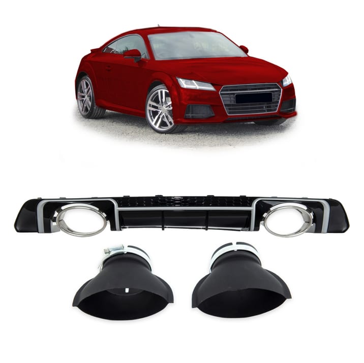 Dyfuzor Audi TT 8S Tył Silver