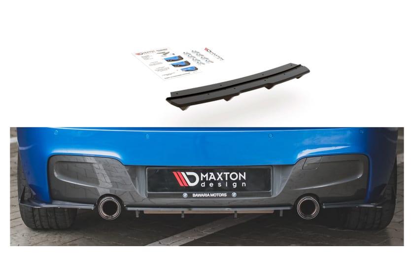 Dyfuzor BMW 1 F20 M-Pack Tył Racing Durability Red