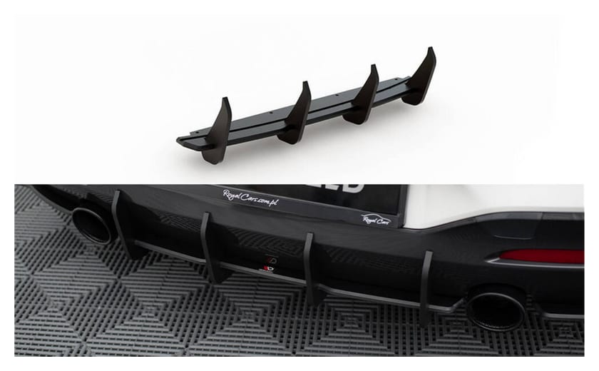 Dyfuzor BMW 1 F20 M-Pack Tył Racing Durability v.3 Red
