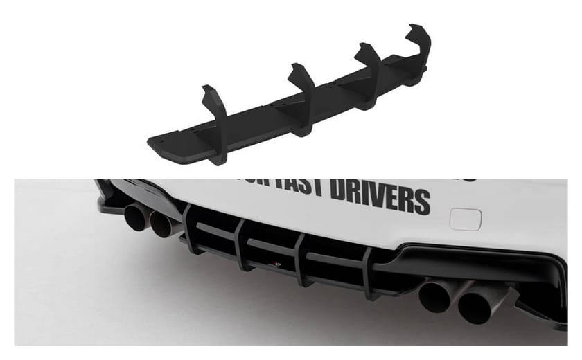 Dyfuzor BMW 1 M E82 Tył Street Pro Black