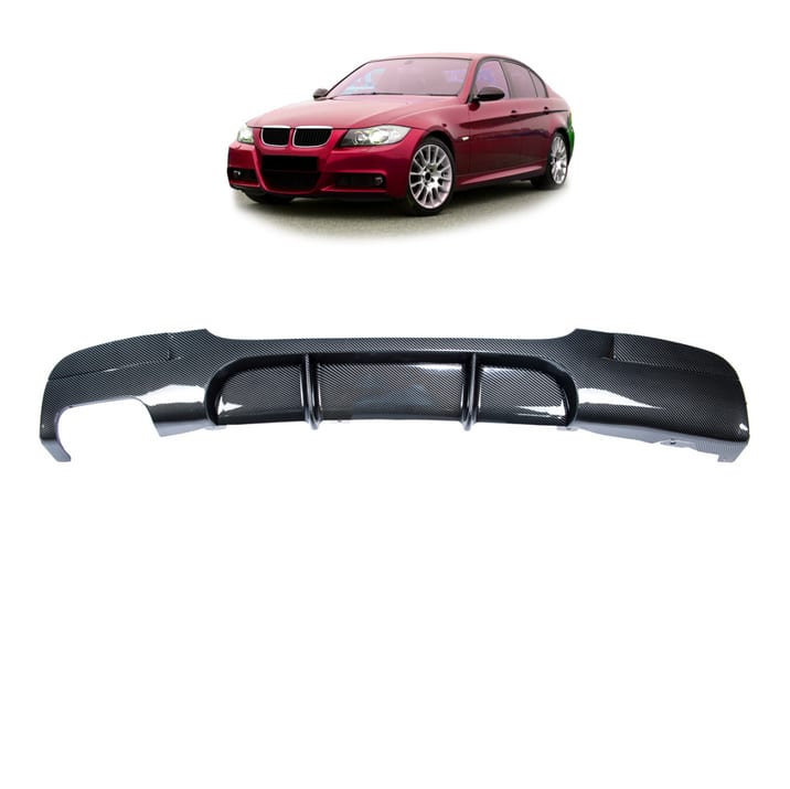 Dyfuzor BMW 3 E90 E91 Tył Carbon Look