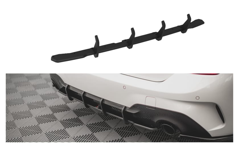 Dyfuzor BMW 3 G20 G21 M-Pack Tył Street Pro Black-Red