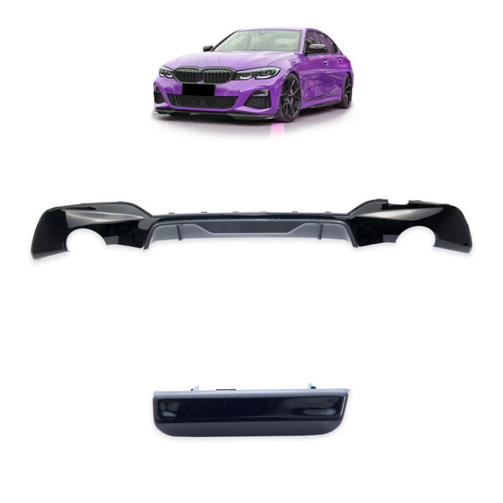Dyfuzor BMW 3 G20 G21 Tył Carbon Look