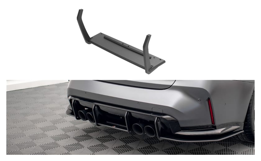 Dyfuzor BMW 3 G80 M-Pack Tył Street Pro Black