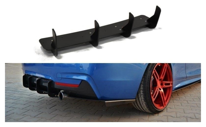 Dyfuzor BMW 4 F32 F36 F33 M-Pack Tył + Splittery Tylne Boczne