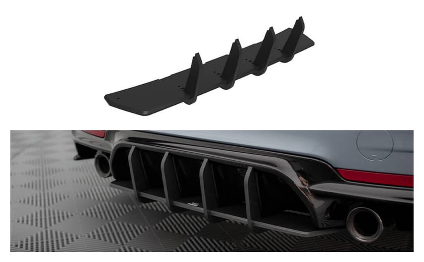 Dyfuzor BMW 4 F32 M-Pack Tył Street Pro Red