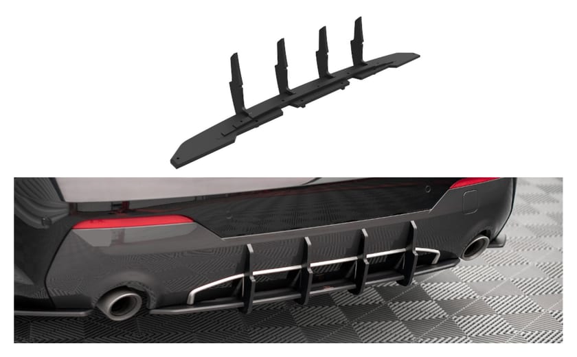 Dyfuzor BMW 4 G22 M-Pack Tył Street Pro Black-Red