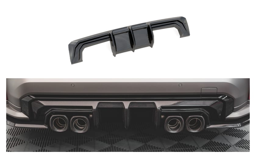 Dyfuzor BMW 4 G82 3 G80 M-Pack Tył Carbon