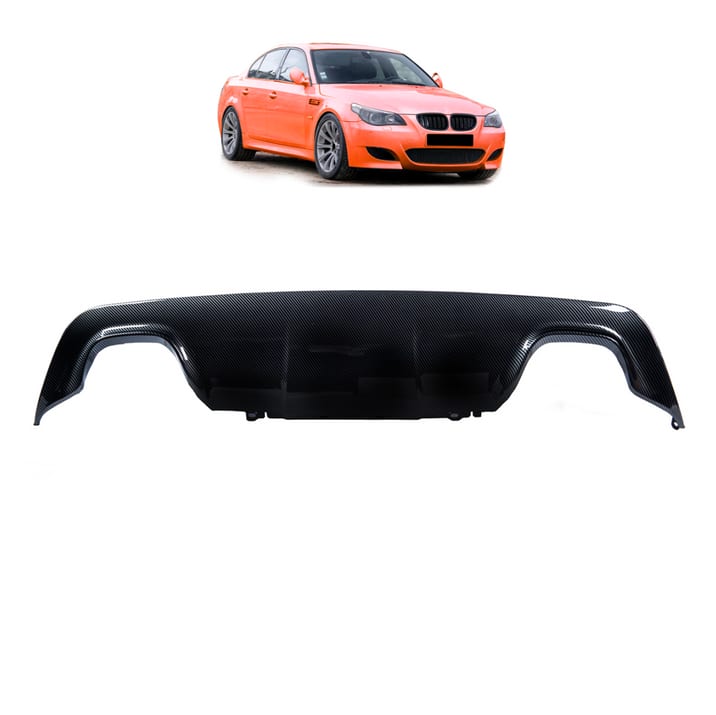 Dyfuzor BMW 5 E60 E61 Tył Carbon Look