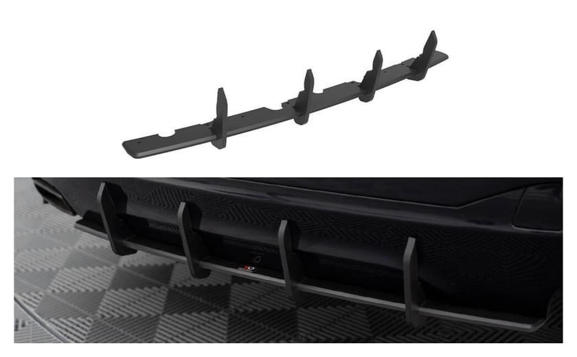 Dyfuzor BMW 6 G32 M-Pack Tył Street Pro Black-Red