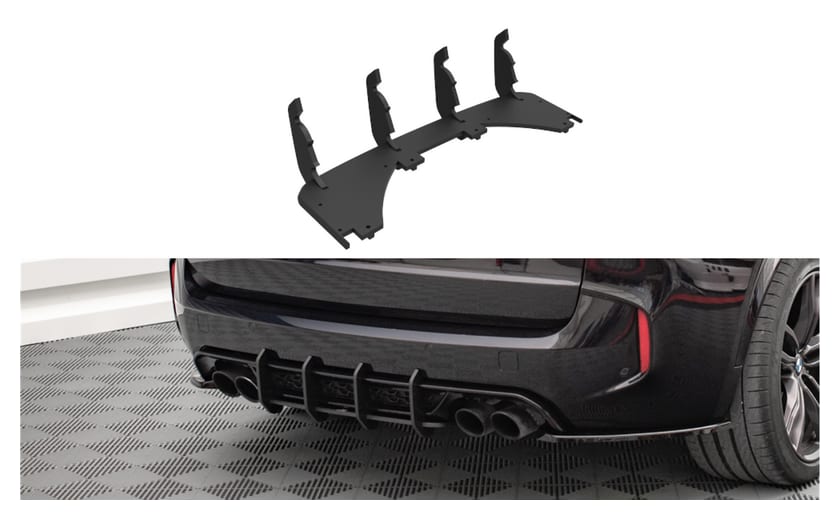 Dyfuzor BMW X5 F85 M-Pack Tył Street Pro Black-Red