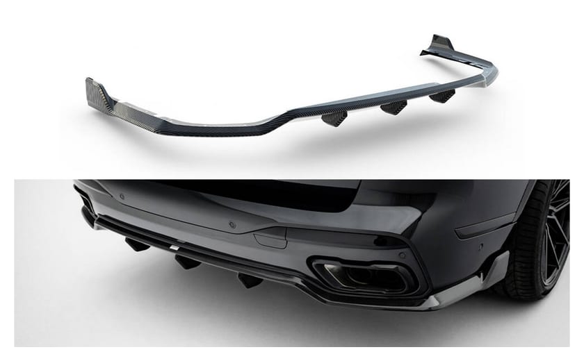 Dyfuzor BMW X7 G07 M-Pack Facelift Tył Carbon