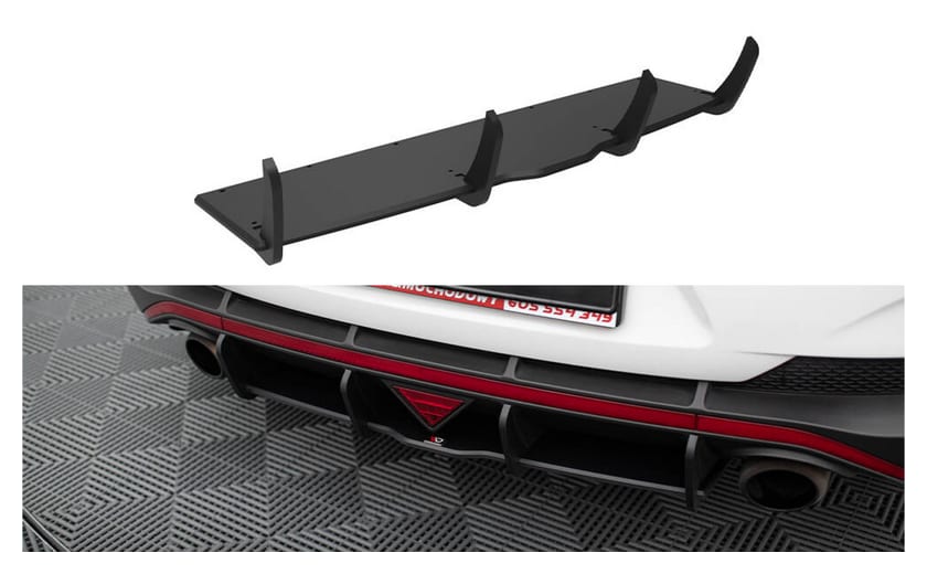 Dyfuzor Hyundai I30 N Fastback Mk3 Tył Street Pro Black-Red