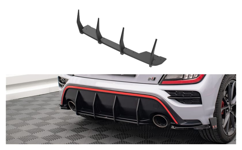 Dyfuzor Hyundai Kona N I Tył Street Pro Red