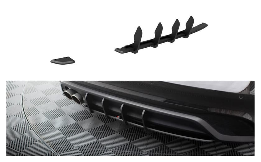 Dyfuzor Jaguar XE X760 Facelift Tył Street Pro Red
