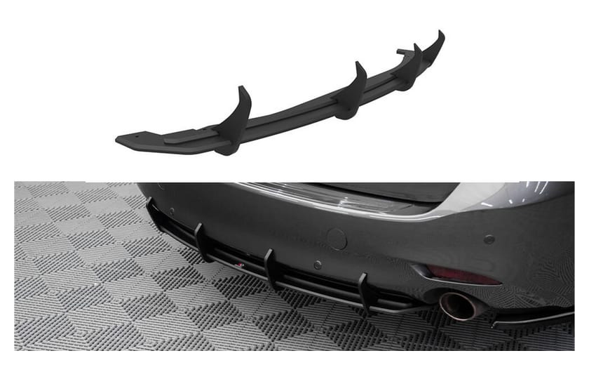 Dyfuzor Mazda 6 III Facelift Tył Street Pro Black-Red