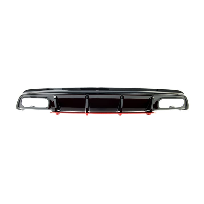 Dyfuzor Mercedes-Benz A W176 Facelift Tył Gloss Black + Red