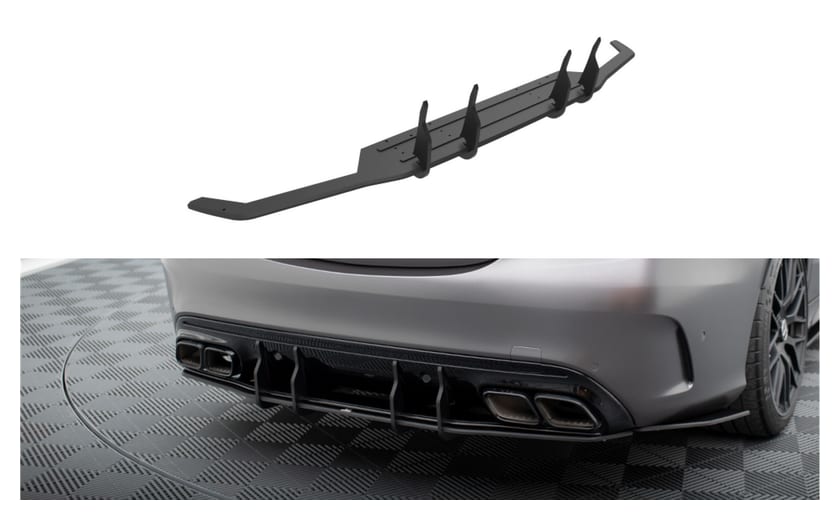 Dyfuzor Mercedes-Benz C W205 C63 Facelift Tył Street Pro Black