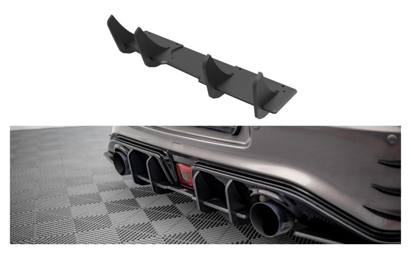 Dyfuzor Nissan 370Z Nismo Facelift Tył Street Pro Black-Red