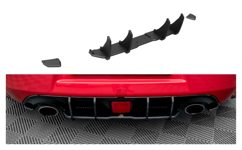 Dyfuzor Nissan 370Z Tył Street Pro Black-Red