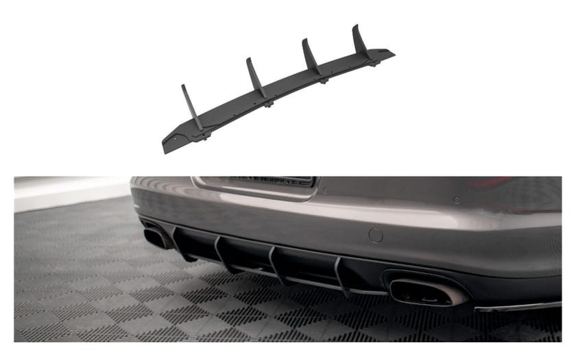Dyfuzor Porsche Panamera Panamera Diesel 970 Tył Street Pro Black-Red