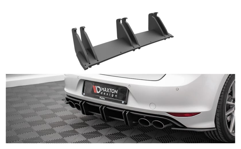 Dyfuzor Volkswagen Golf 7 R Tył Street Pro Black