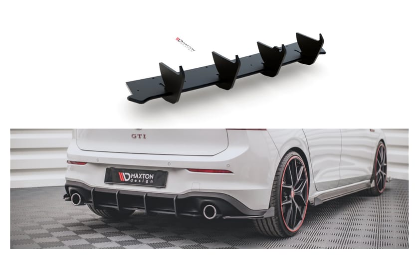 Dyfuzor Volkswagen Golf 8 GTI Tył Racing Durability v.1 Black